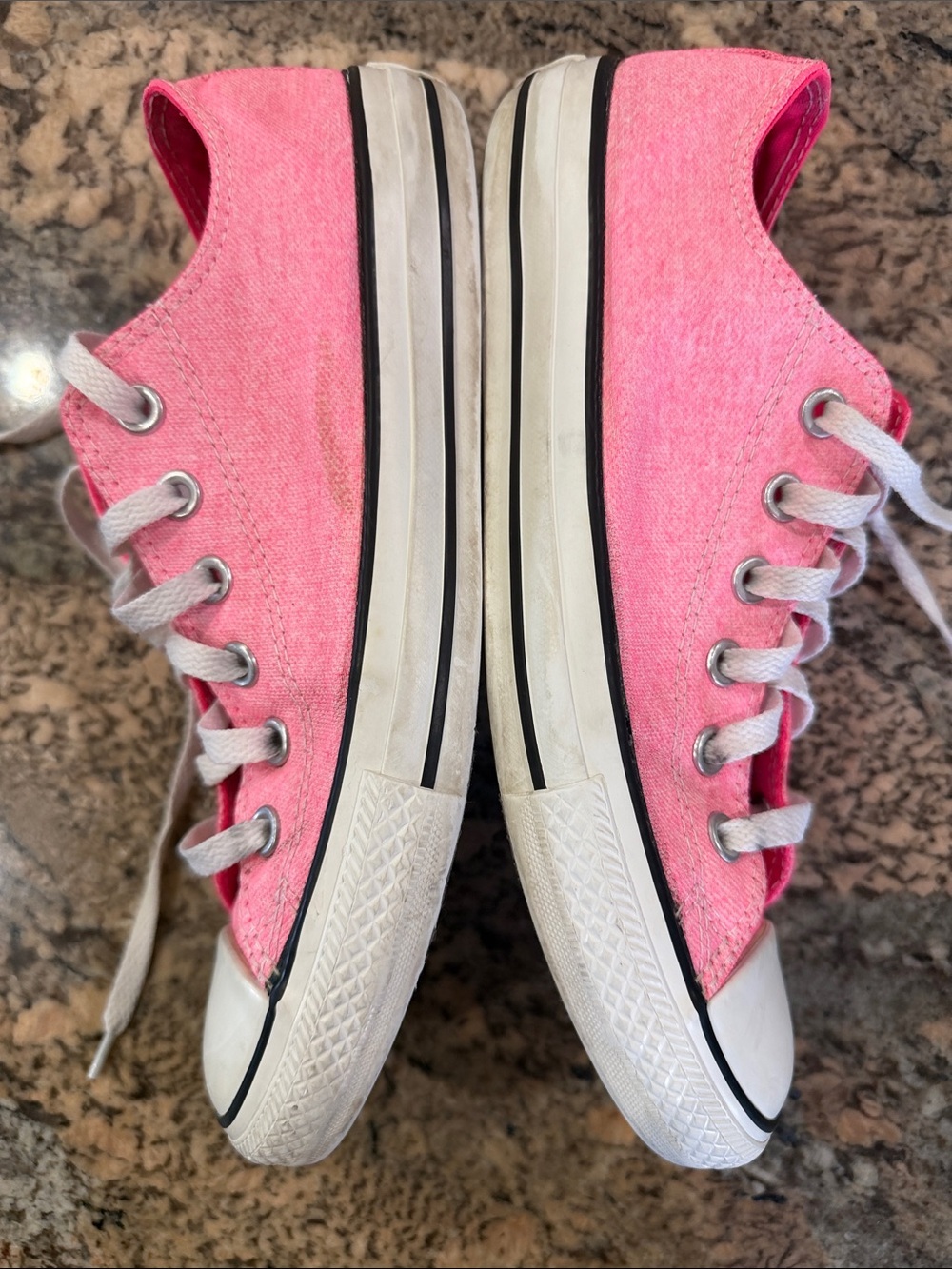 Converse Pink Low Top Canvas Sneakers - Picture 3 of 9
